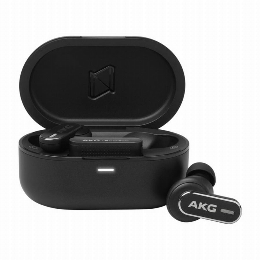 AKG AKGN5HYBRIDBLK In Ear headset Bluetooth, Draadloos Zwart
