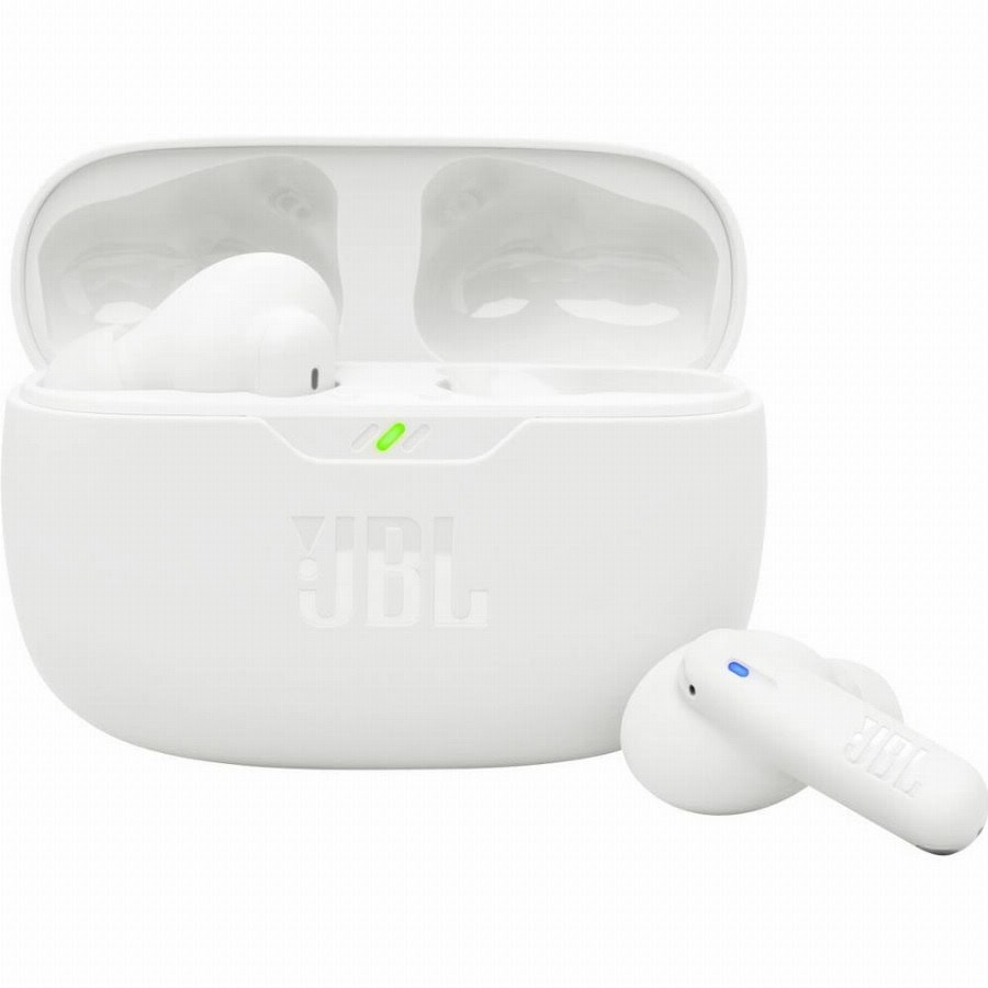 JBL Wave Beam 2 In Ear oordopjes Draadloos, Bluetooth Wit Noise Cancelling Oplaadbox