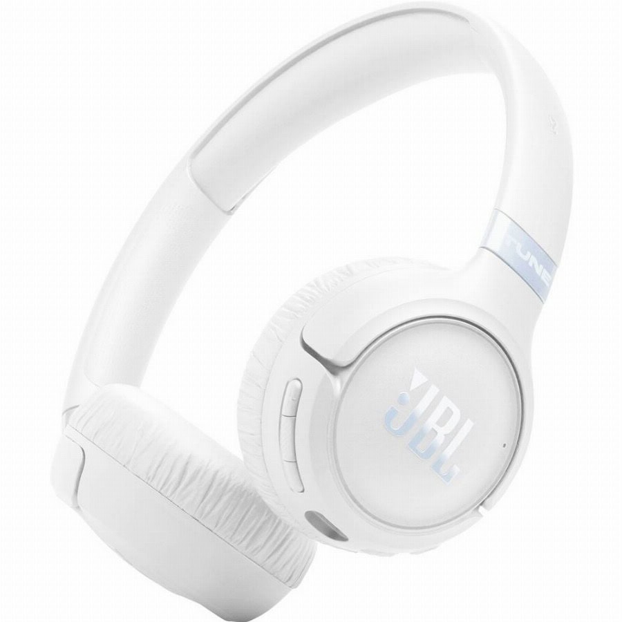 JBL Tune 680 NC Over Ear koptelefoon Draadloos, Bluetooth, Kabel Stereo Wit Volumeregeling, Microfoon uitschakelbaar (mute) HiFi