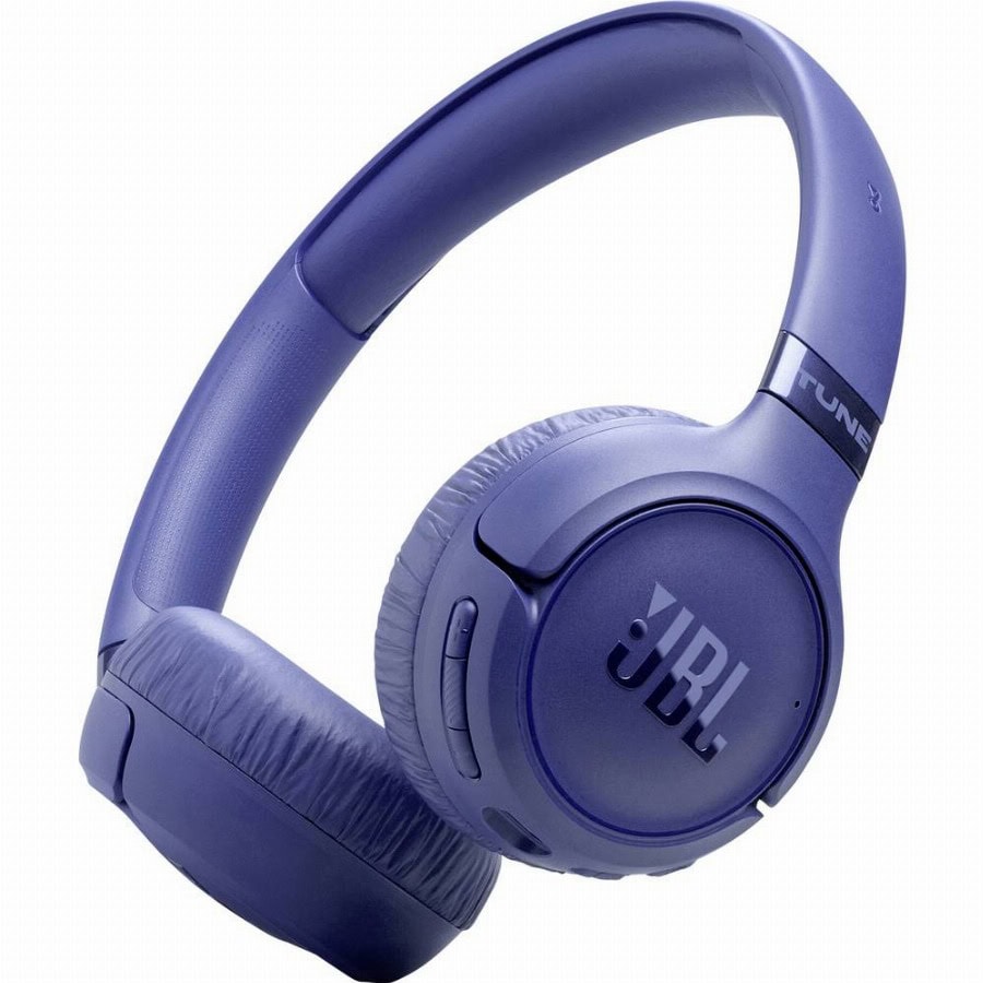 JBL Tune 680 NC Over Ear koptelefoon Draadloos, Bluetooth, Kabel Stereo Blauw Volumeregeling, Microfoon uitschakelbaar (mute) HiFi