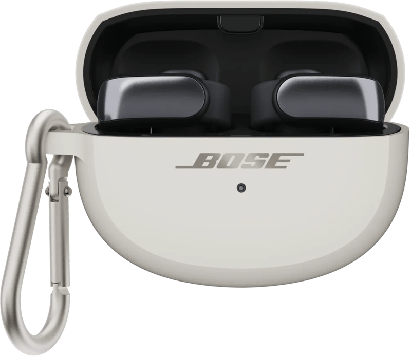 Siliconen opbergetui voor Bose Ultra Open oordopjes Wit