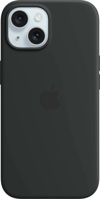 Apple iPhone 15 Back Cover met MagSafe Zwart