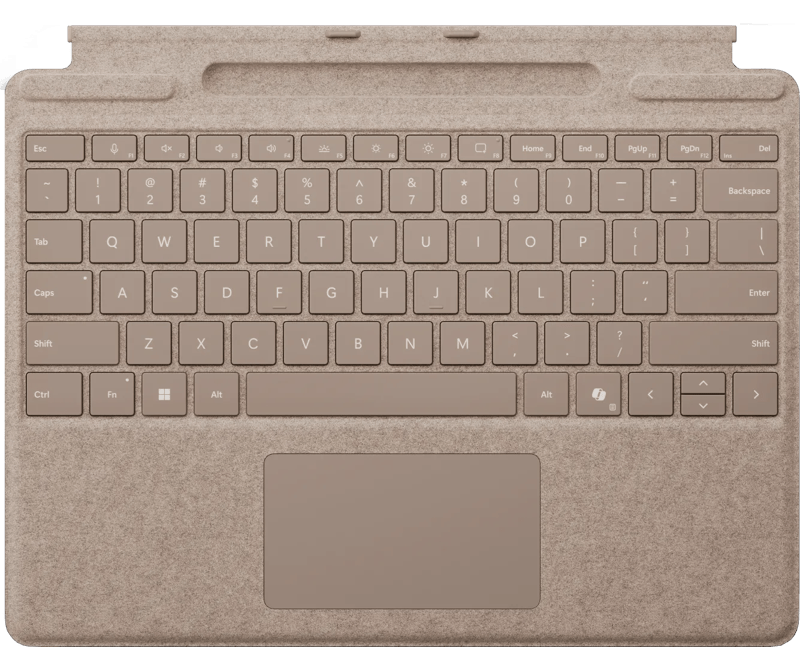 Microsoft Surface Pro 13 Inch Type Cover met penopslag Duinzand Azerty