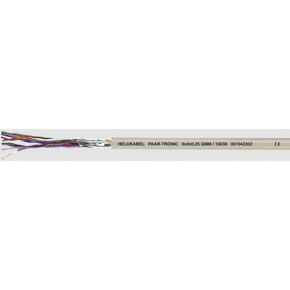 HELU 19003 Datakabel LiYY 3 x 2 x 0.14 mm² Grijs 100 m