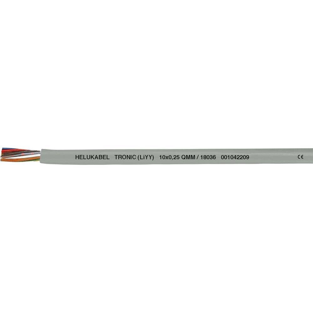 HELU 18061 Datakabel LiYY 6 x 0.34 mm² Grijs 100 m