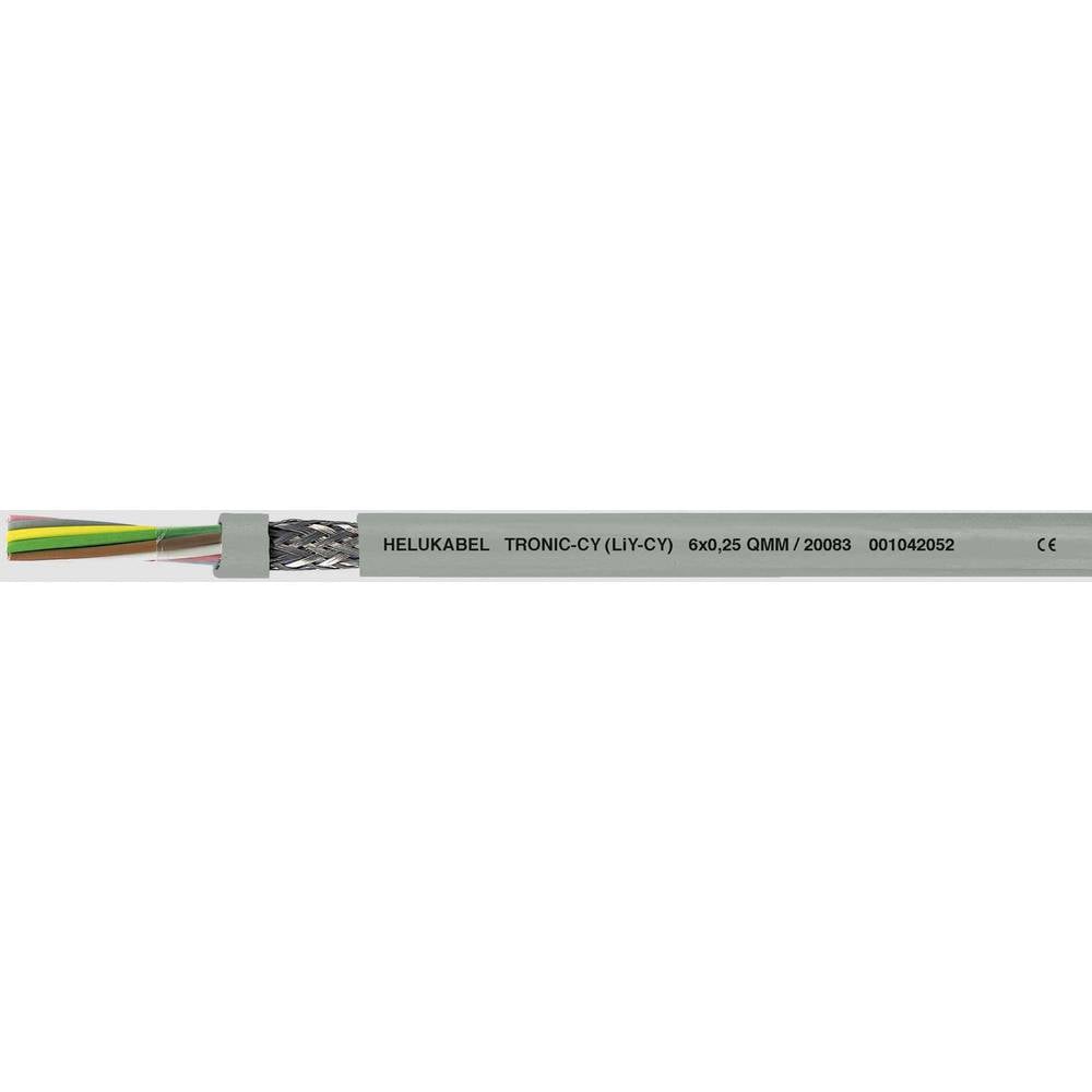 HELU 16027 Datakabel LiYCY 3 x 0.75 mm² Grijs 100 m