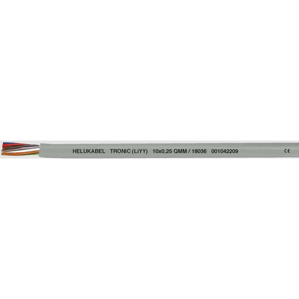 HELU 18058 Datakabel LiYY 3 x 0.34 mm² Grijs 100 m