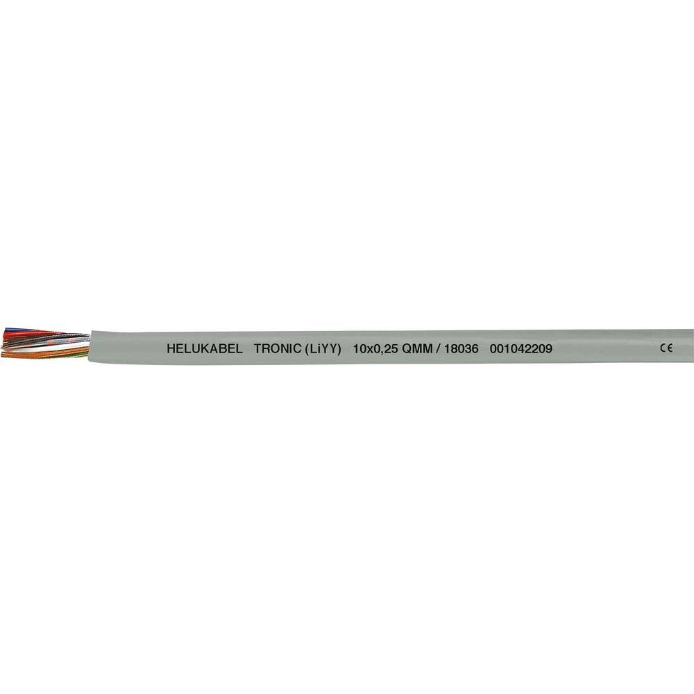 HELU 18085 Datakabel LiYY 2 x 0.5 mm² Grijs 100 m
