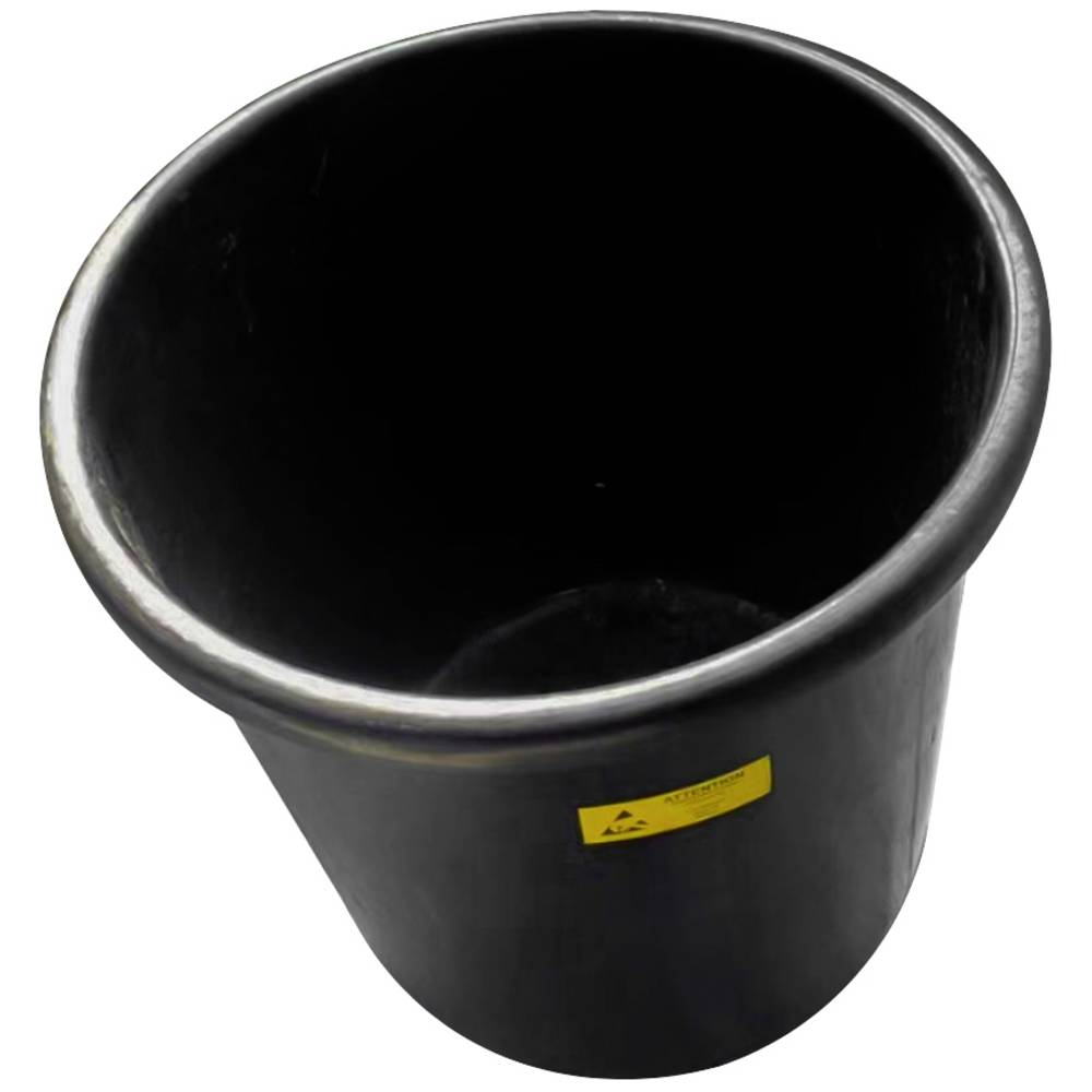 Antistat 091-0054 Afvalemmer ESD (Ø x h) 28.5 cm x 32 cm Polypropyleen Zwart 1 stuk(s)