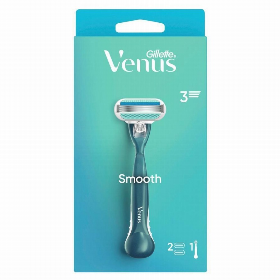 Gillette Venus Smooth scheermes + 2 vervangingsmesjes 1 Apparaat