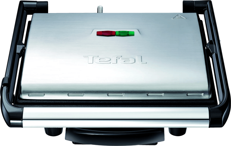 Tefal Inicio GC241D Contactgrill – Anti-aanbakplaten – Vet opvangbak – 2000W – RVS