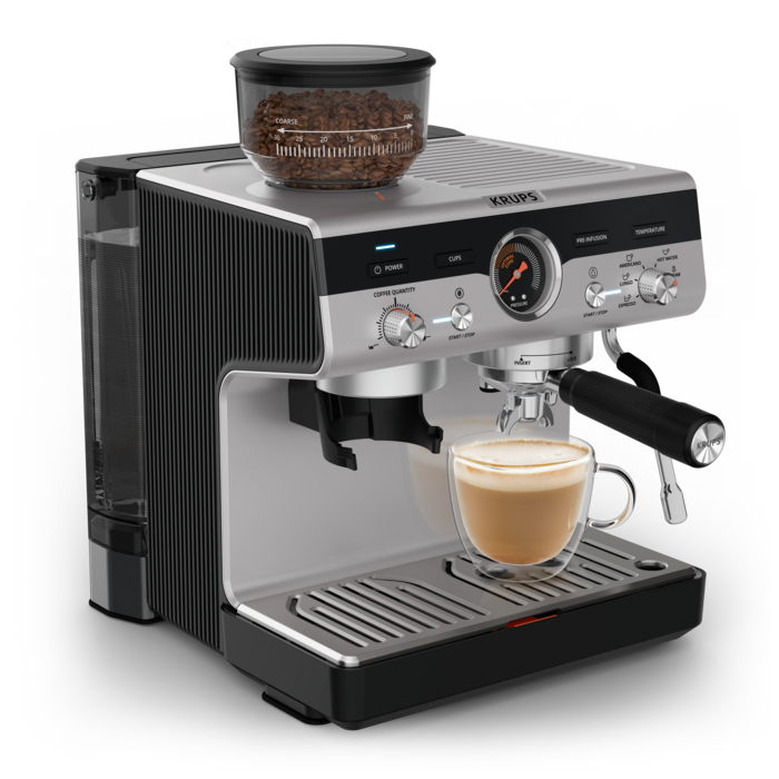 Krups Precision+ Xp804t10 - Espresso Machine Zwart
