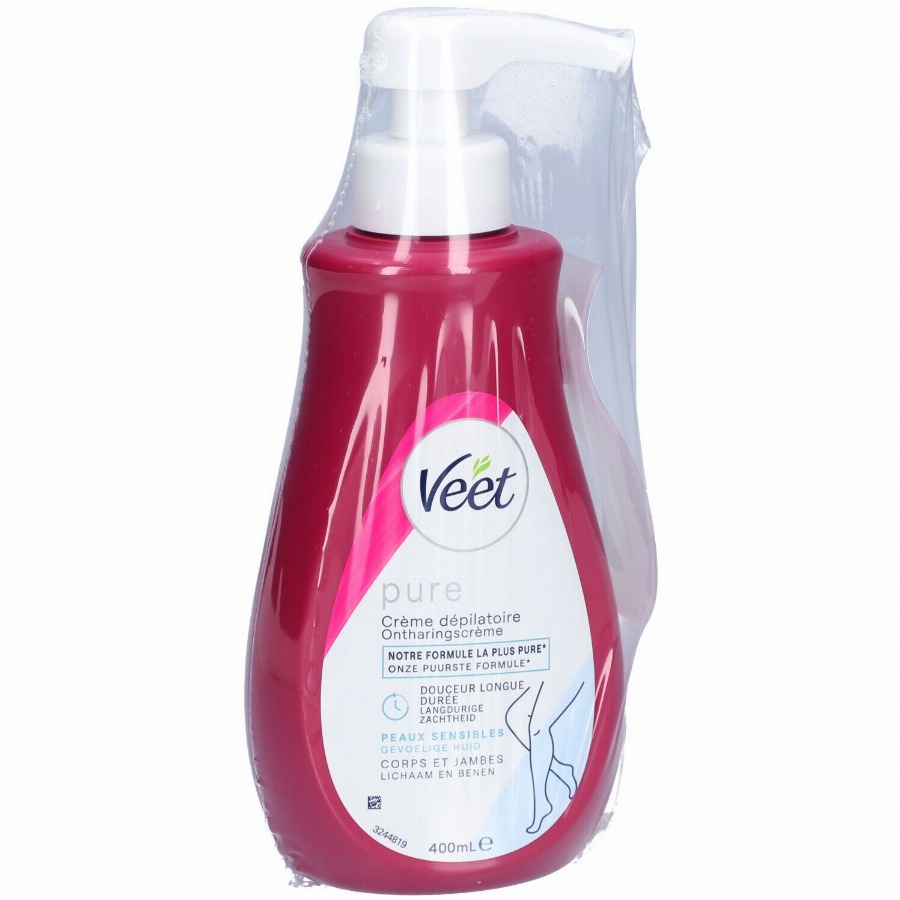 Veet Pure Ontharingscrème Lichaam en Benen Gevoelige Huid 400 Crème