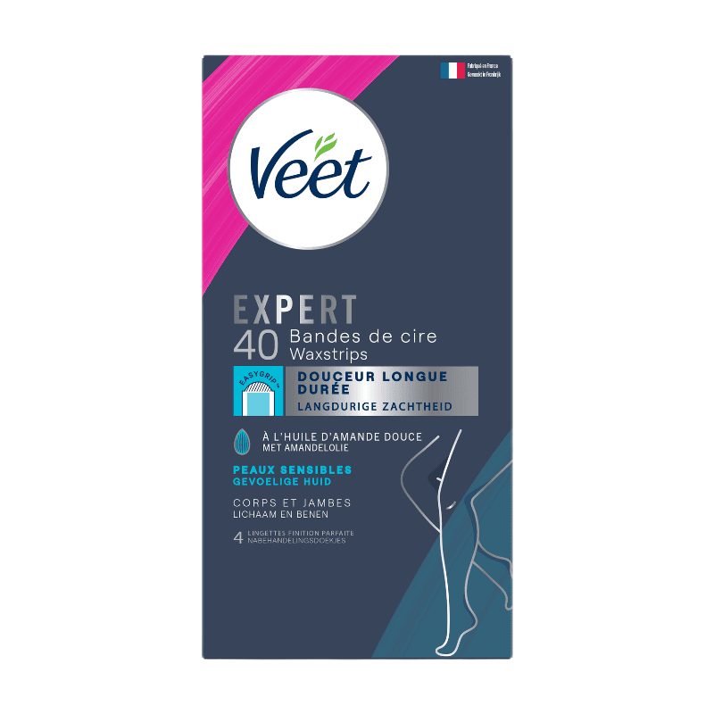 Veet Expert Waxstrips Lichaam en Benen Gevoelige Huid 40 Stroken