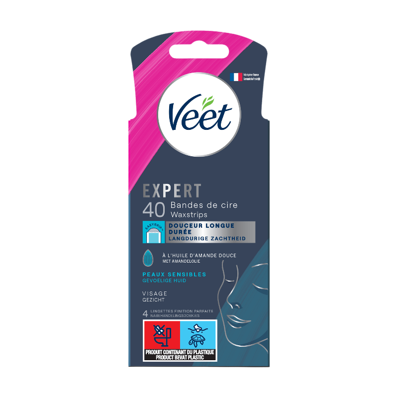 Veet Expert Waxstrips met Zoete Amandelolie 40 Was