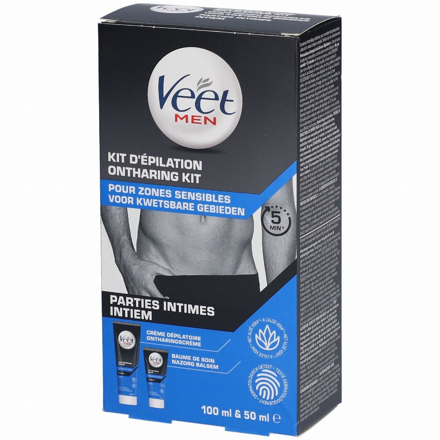 Veet Men Ontharing Kit voor Kwetsbare Gebieden 1 Schuim