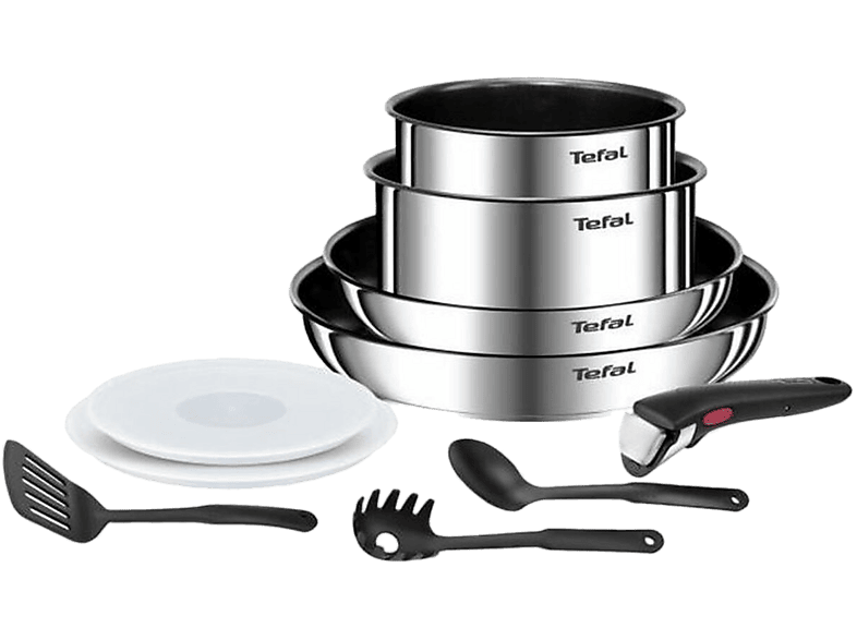 Tefal Kookgerei Set – Koekenpan 26 Cm Steelpan 18 + Accessoires