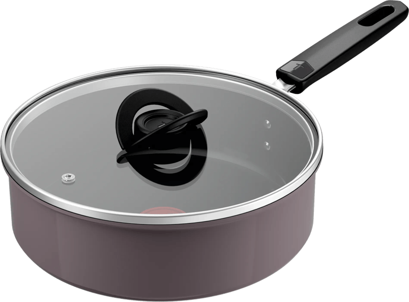 Tefal Ceramic Control Grey hapjespan 24 cm + deksel