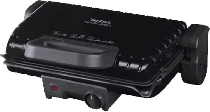 Tefal Minute Grill GC2058 – Contactgrill – 180˚ Uitklapbaar – 1600W – Zwart – Compact Design – Voor Dagelijks Gebruik