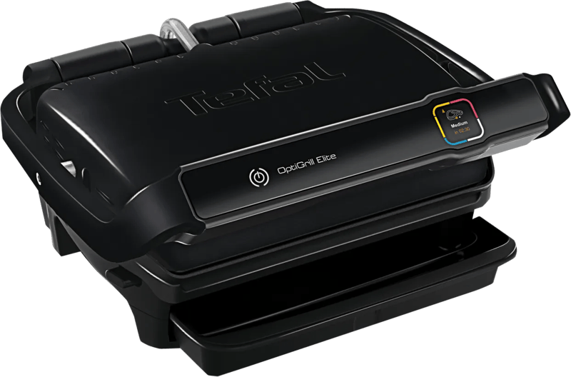 Tefal OptiGrill Elite GC7508 – Intelligente Contactgrill – 12 Automatische Programma’s voor vlees, vis, groenten etc. – Digitale grillassistent – Gaarheidsindicator – Boostfunctie…