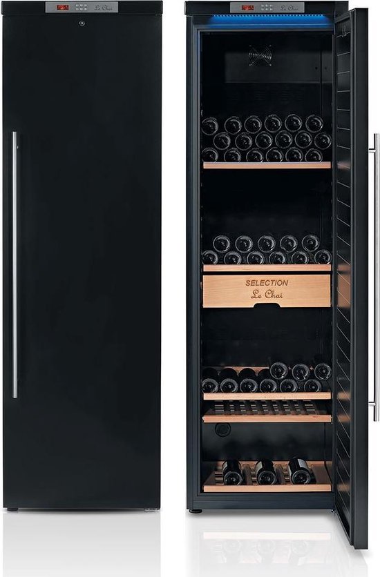 Le Chai LMV2370HD Wijnbewaarkast A+ met elektronische vochtregeling 237 Flessen Rechtse scharnier