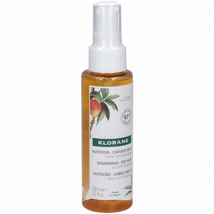 Klorane Mango Voedende olie | Voedend & glans Droog haar 100 Olie