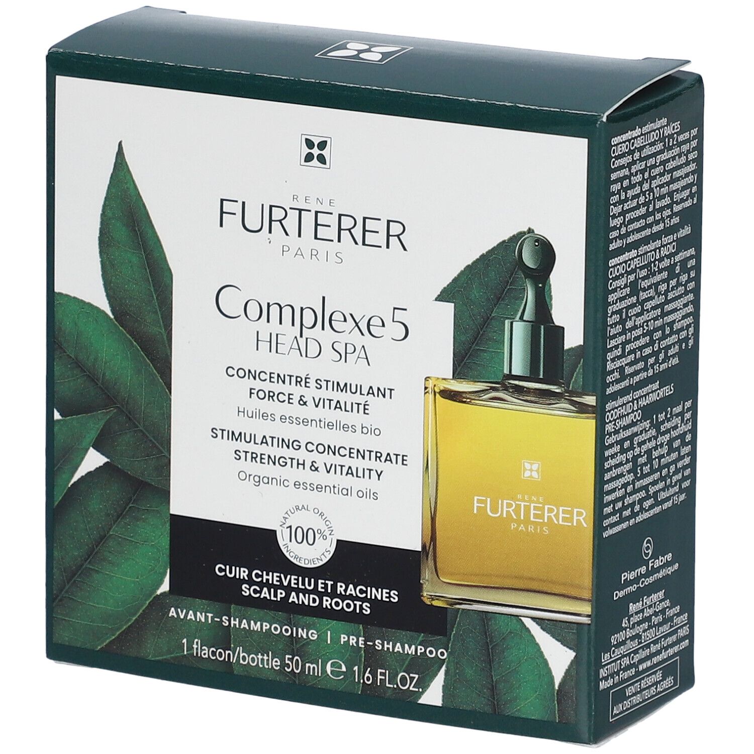 René Furterer Head Spa Complexe 5 Stimulerend concentraat kracht en vitaliteit | essentiële oliën 50 Shampoo