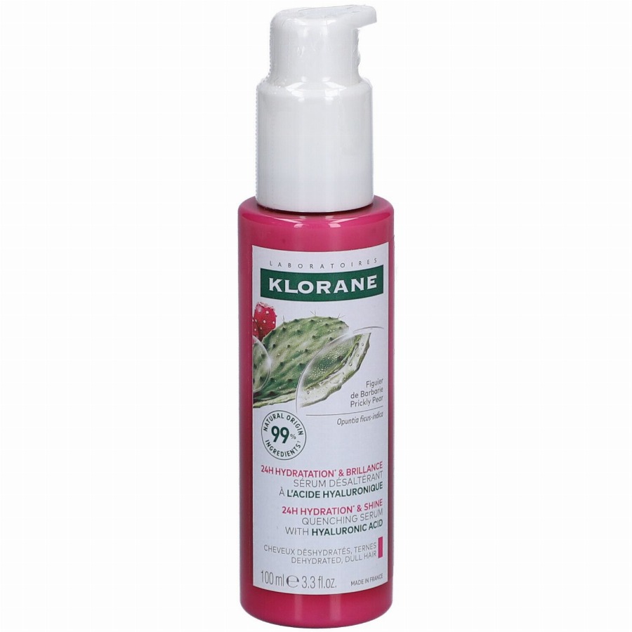 Klorane Cactusvijg Hydraterend serum Hydratatie & Glans | Dof haar Hyaluronzuur 100 Serum