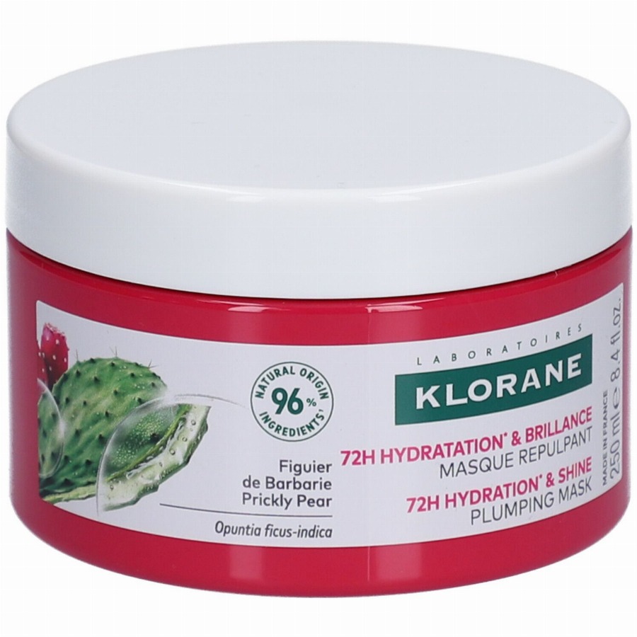 Klorane Cactusvijg Opvullend masker Hydratatie & Glans | Dof haar 250 Masker