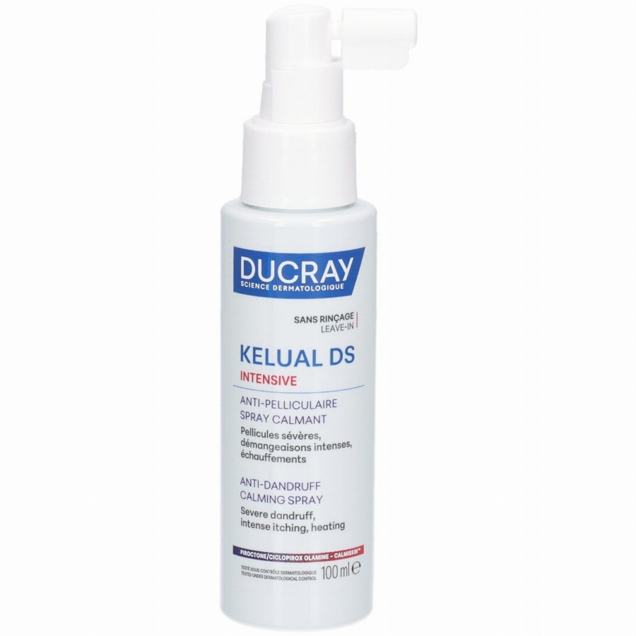 Ducray Kelual DS Intensive Kalmerende Anti-roos Spray | Hardnekkige schilfers & jeuk 100