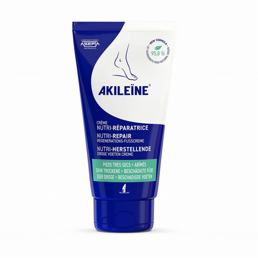 Akileïne® Nutri-Herstellende Droge Voeten Crème 75