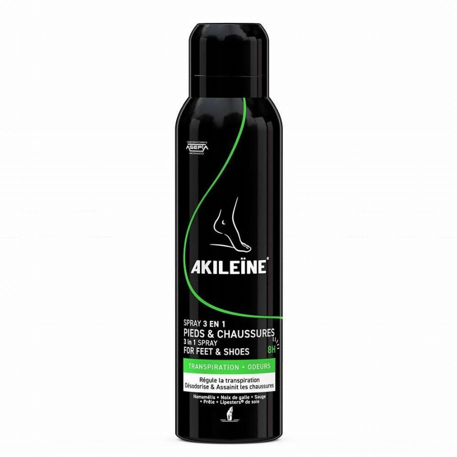 Akileïne 3 in 1 Spray for Feet & Shoes 150 Doseerspray