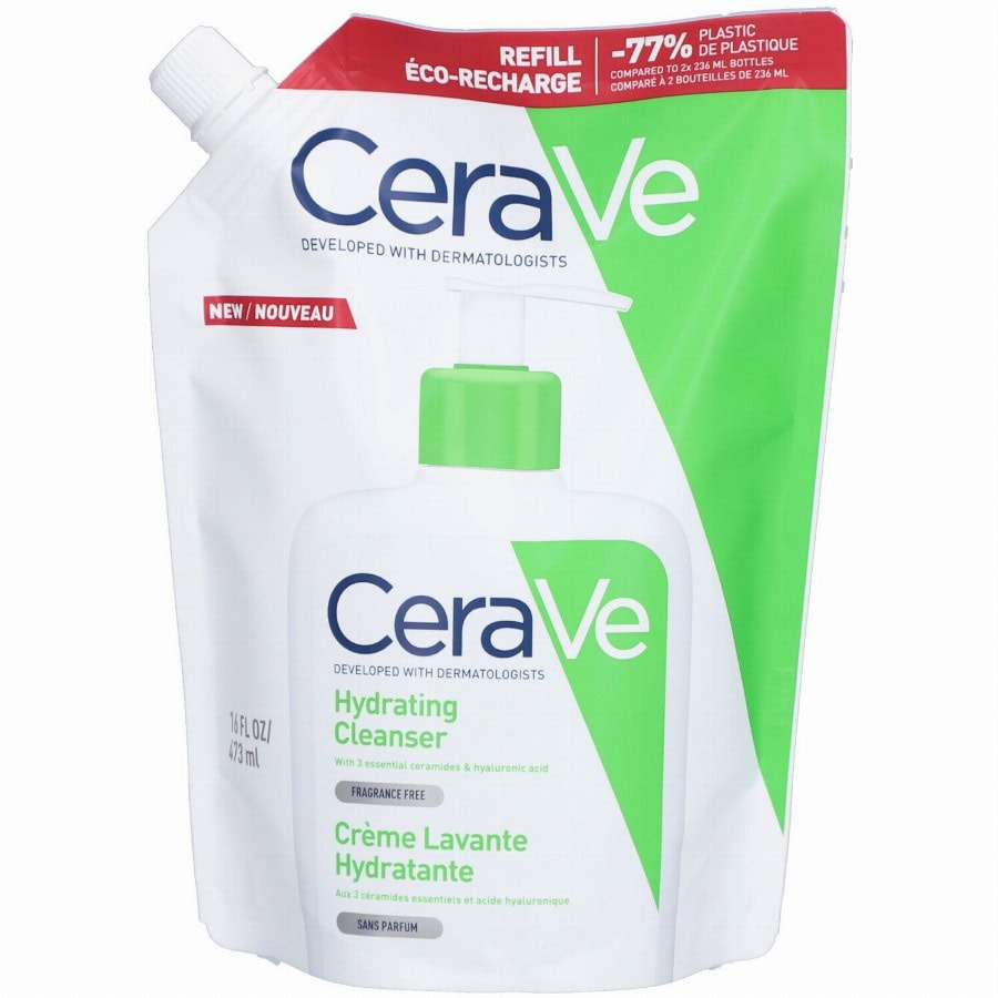 CeraVe Hydraterende Reinigingscrème Navulling Voor De Normale Tot Droge Huid 473ml