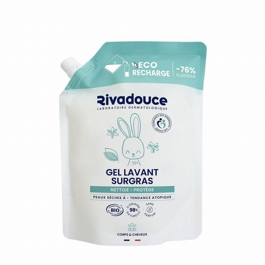 Rivadouce Eco-navulling Overvettende Wasgel 1