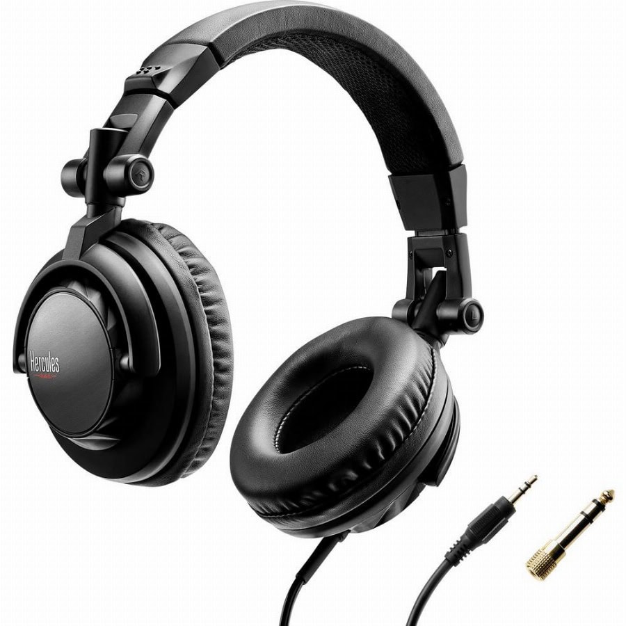 Hercules HDP DJ45 Over Ear koptelefoon Kabel Zwart Vouwbaar DJ