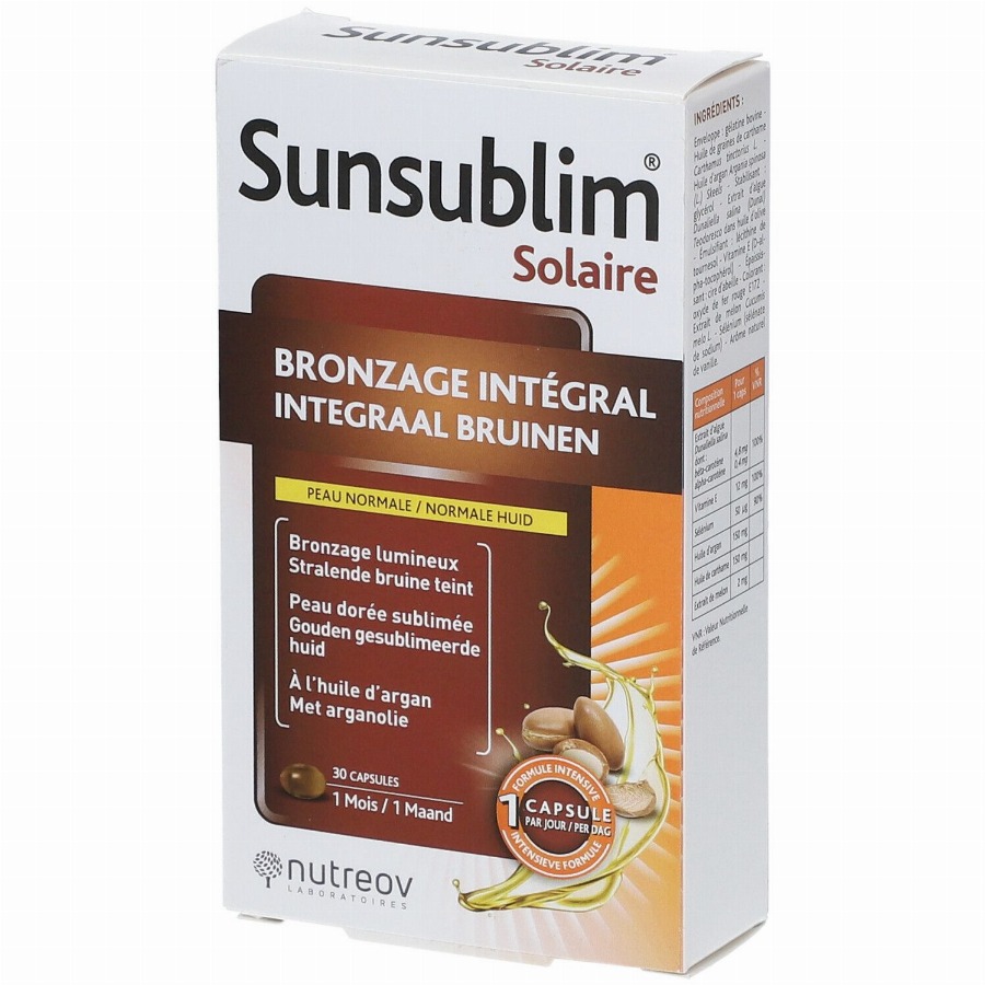 Nutreov Sunsublim Integraal Bruinen 30 Capsules