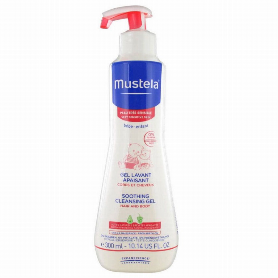 Mustela Verzachtende Wasgel – Zeer Gevoelige Huid 300