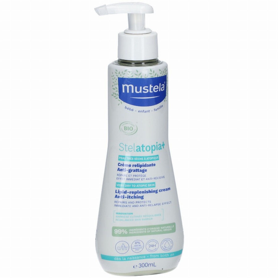 Mustela Stelatopia+ Herstellende Anti-Jeuk Crème Zeer Droge tot Atopische Huid Bio 300