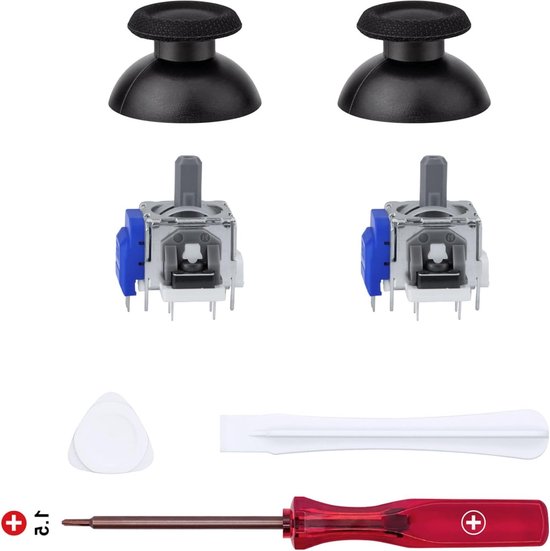 Elektromagnetische Joysticks Vervangingsset voor PS5 Controller - 3D Analoge ThumbStick Caps en Accessoires voor DualSense en DualSense Edge