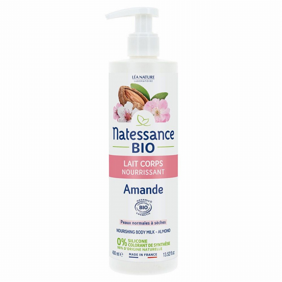 Natessance Bio Voedende Lichaamsmelk Amandel 400 Melk