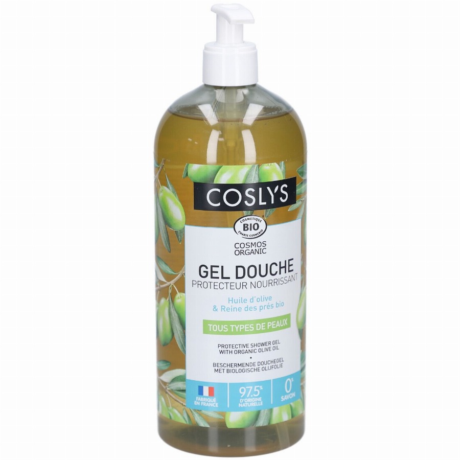 Coslys Beschermende en Voedende Douchegel met Biologische Olijfolie & Moerasspirea 1