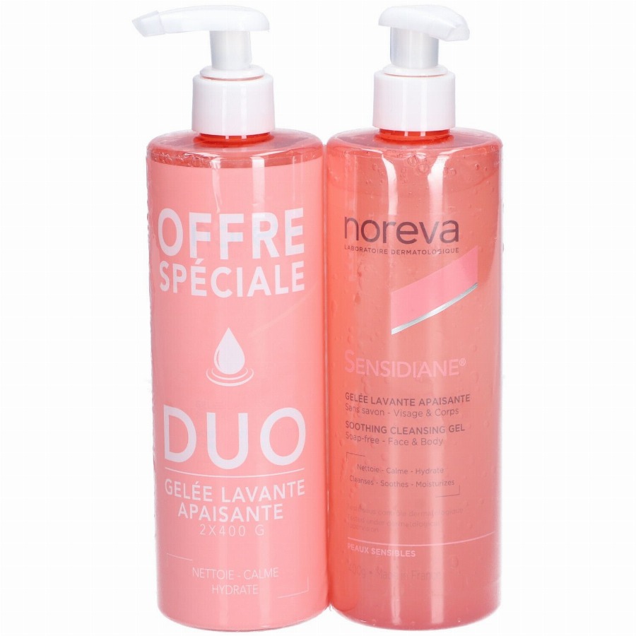 Noreva Sensidiane Soothing Cleansing Gel PROMO 2x400