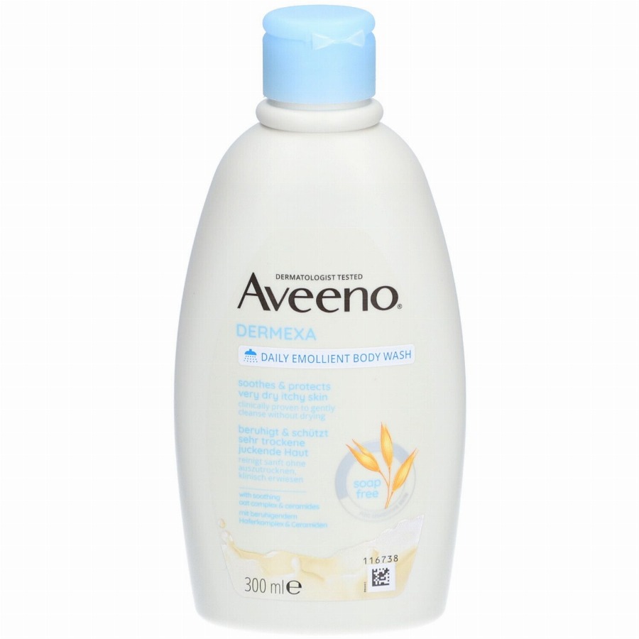 Aveeno® Dermexa Verzachtende Douchegel | Zeer Droge Huid met Neiging tot Atopisch Eczeem 300 Wasgel