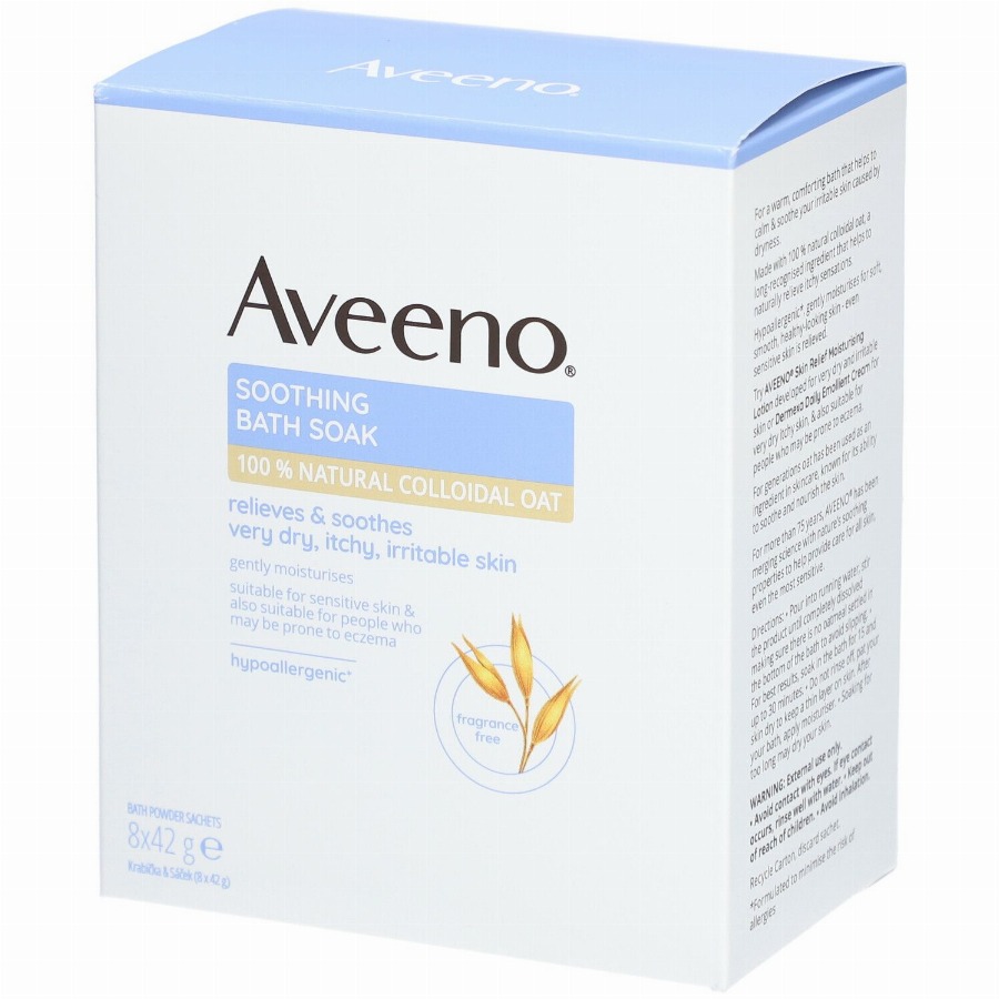 Aveeno® Dermexa Verzachtend Badmiddel | Zeer Droge Huid met Neiging tot Atopisch Eczeem 8×42 Bad