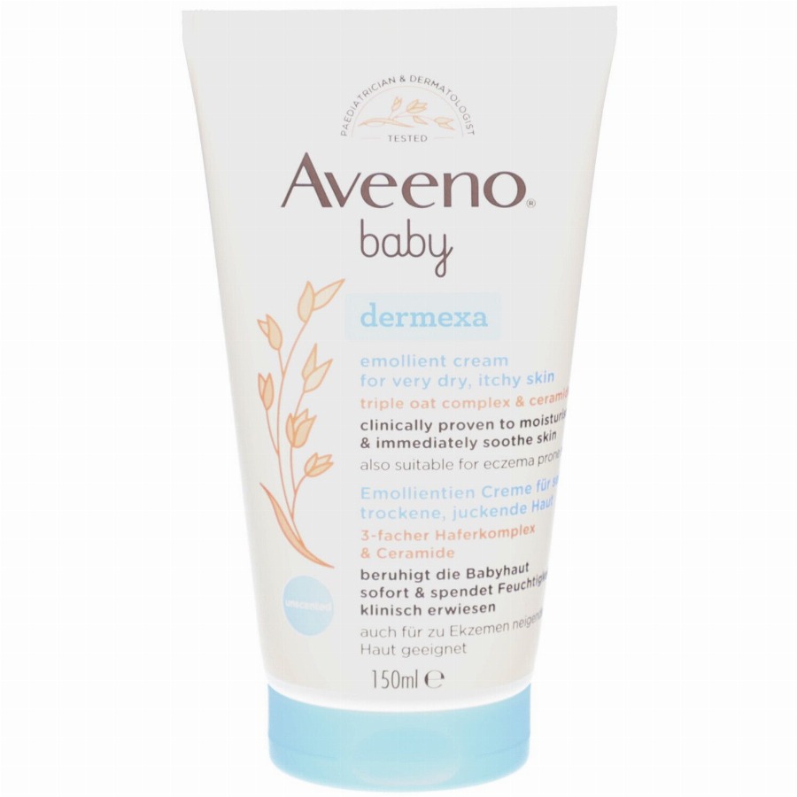 Aveeno® Baby Dermexa Verzachtende Crème | Zeer Droge Huid met Neiging tot Atopisch Eczeem 150
