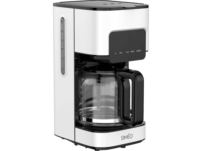 Simeo Cfp217 Programmeerbaar Filter Koffiezetapparaat – Koffiezetapparaat  Met Glas 15 L Wit