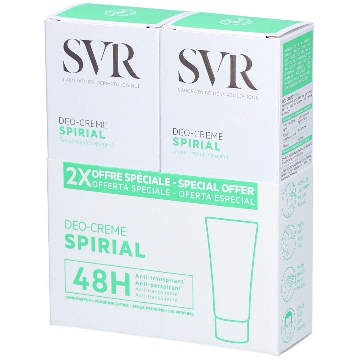 SVR Spirial Deo-Crème DUO 2×50 Crème
