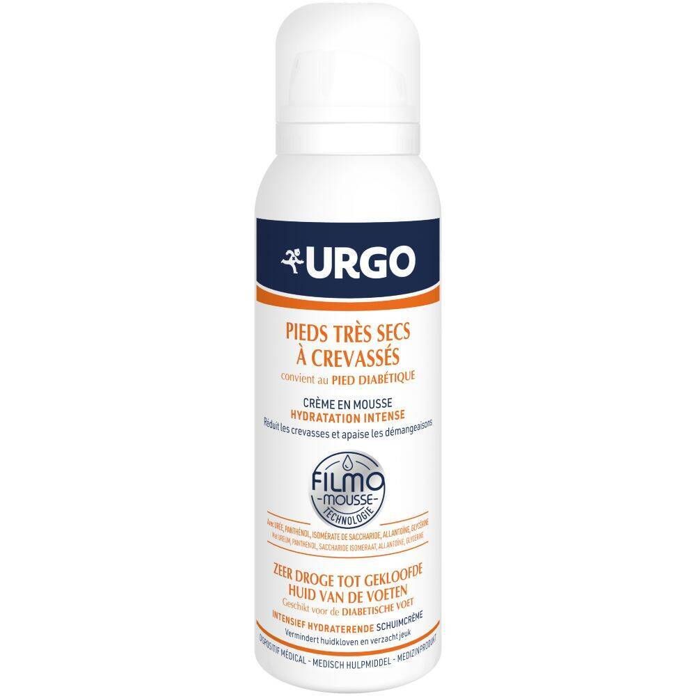 URGO Filmomousse® Zeer Droge tot Gekloofde Huid van de Voeten Intensief Hydraterende Schuimcrème 125 Schuim
