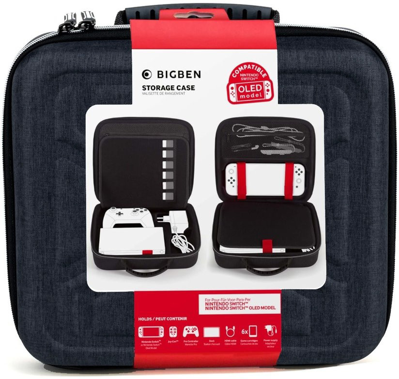 Big Ben Switch/Switch OLED Storage Case – Dark Grey