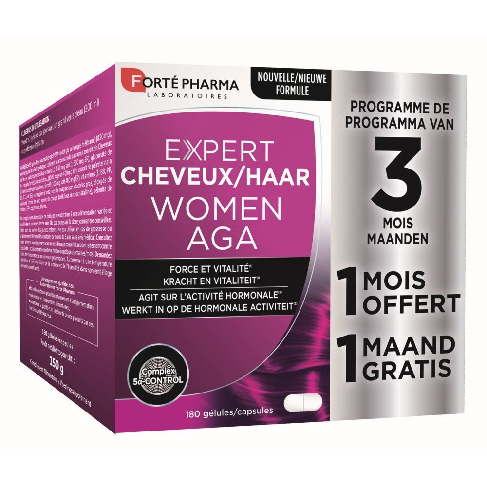 Forté Pharma Expert Haar Women AGA TRIO 3×60 Capsules